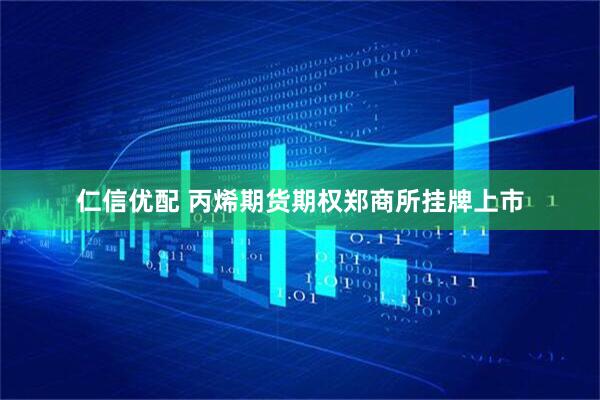 仁信优配 丙烯期货期权郑商所挂牌上市