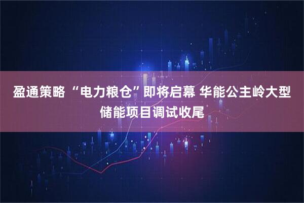 盈通策略 “电力粮仓”即将启幕 华能公主岭大型储能项目调试收尾